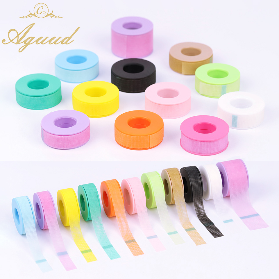 Nail Art Extension - シリコンジェルテープ,不織布,敏感肌の色,通気性,目の下,まつげエクステ,メイクアップツール,1個,5個