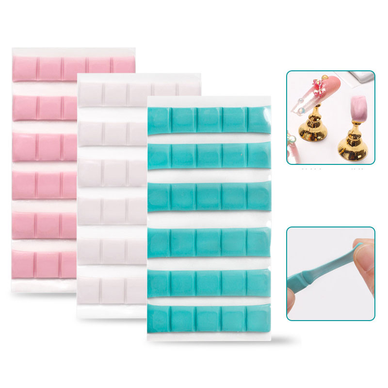 Nail Art Quotes - 1 パックネイル接着剤粘土スティック爪のヒントホルダースタンドディスプレイマニキュア付け爪粘土ネイルアート練習ツール