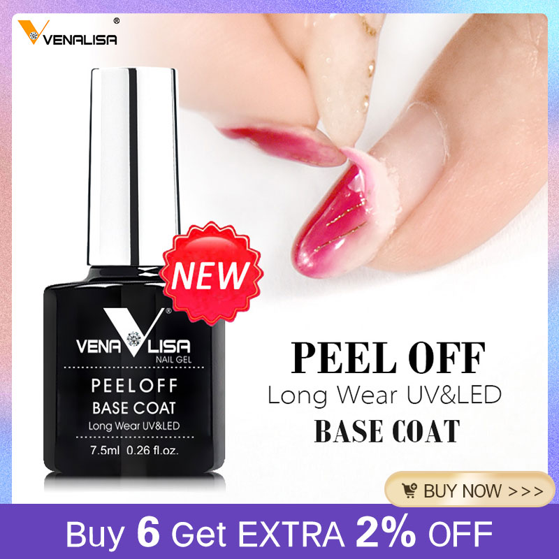 Peel Off Base Coat - VENALISA TPOフリー 簡単ピールオフ ウォーターベースコート ロングウェア テンパード