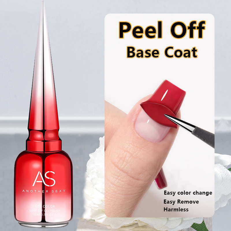 Peel Off Base Coat - 長持ちするマニキュア用ベースジェル,スーパートップコート,ベーシックマニキュア,エナメルワニス,ベースコート,トップコート,15ml