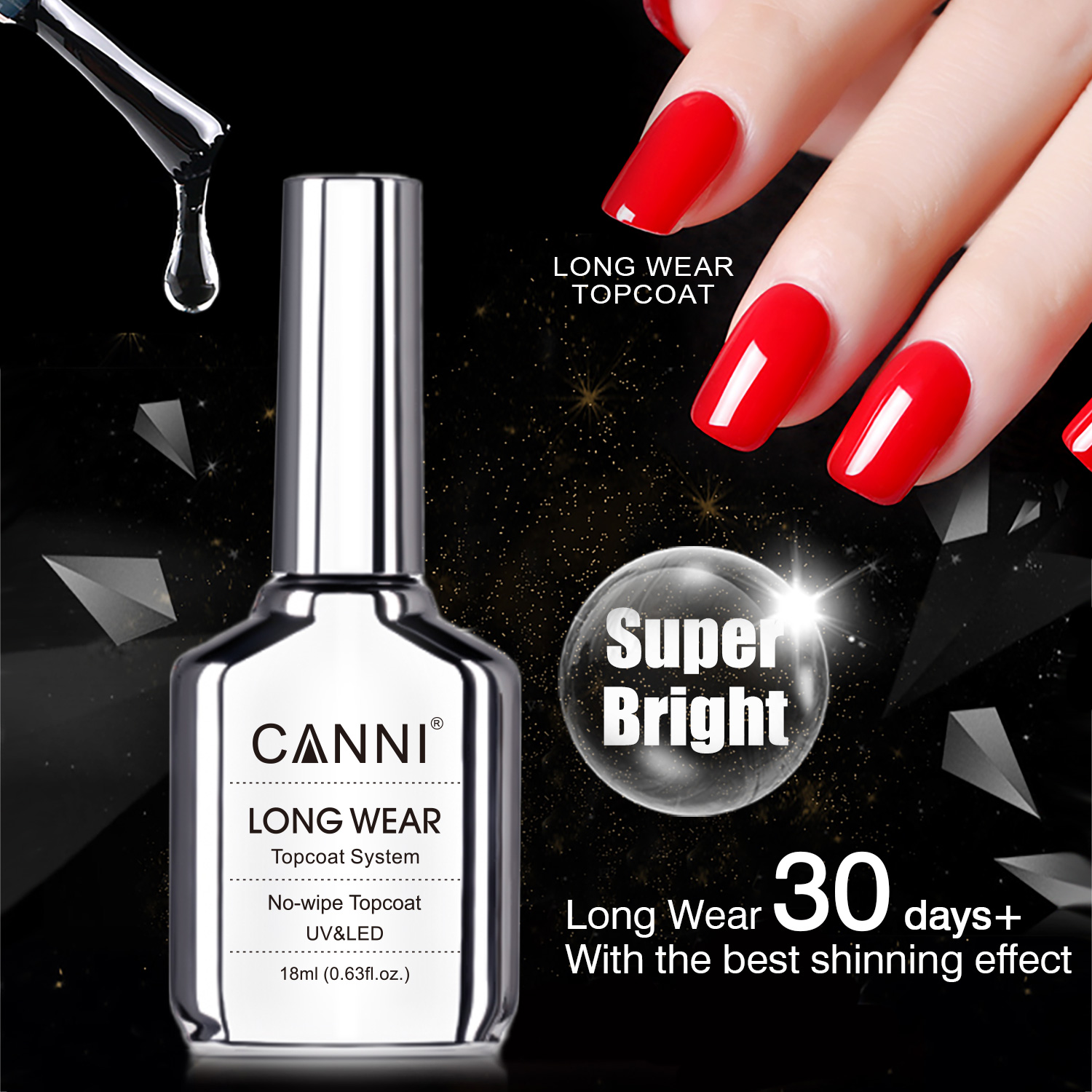 Peel Off Base Coat - CANNI 18ml TPO HEMAフリー ジェルネイルポリッシュ 長持ち