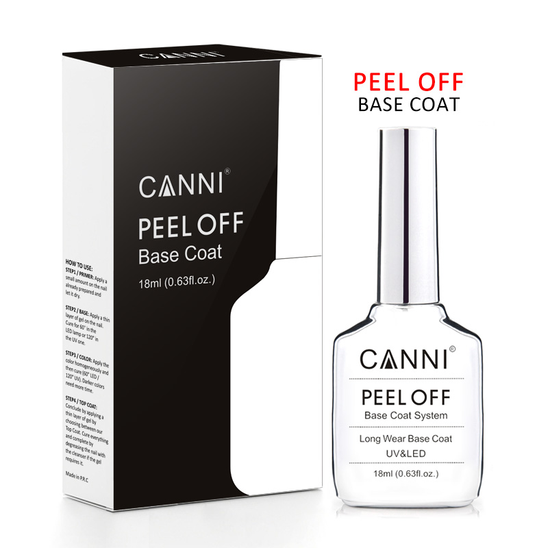 CANNI 18mlピールオフベースコート＆ノワイプトップコ - Peel Off Base Coat のレビューと価格