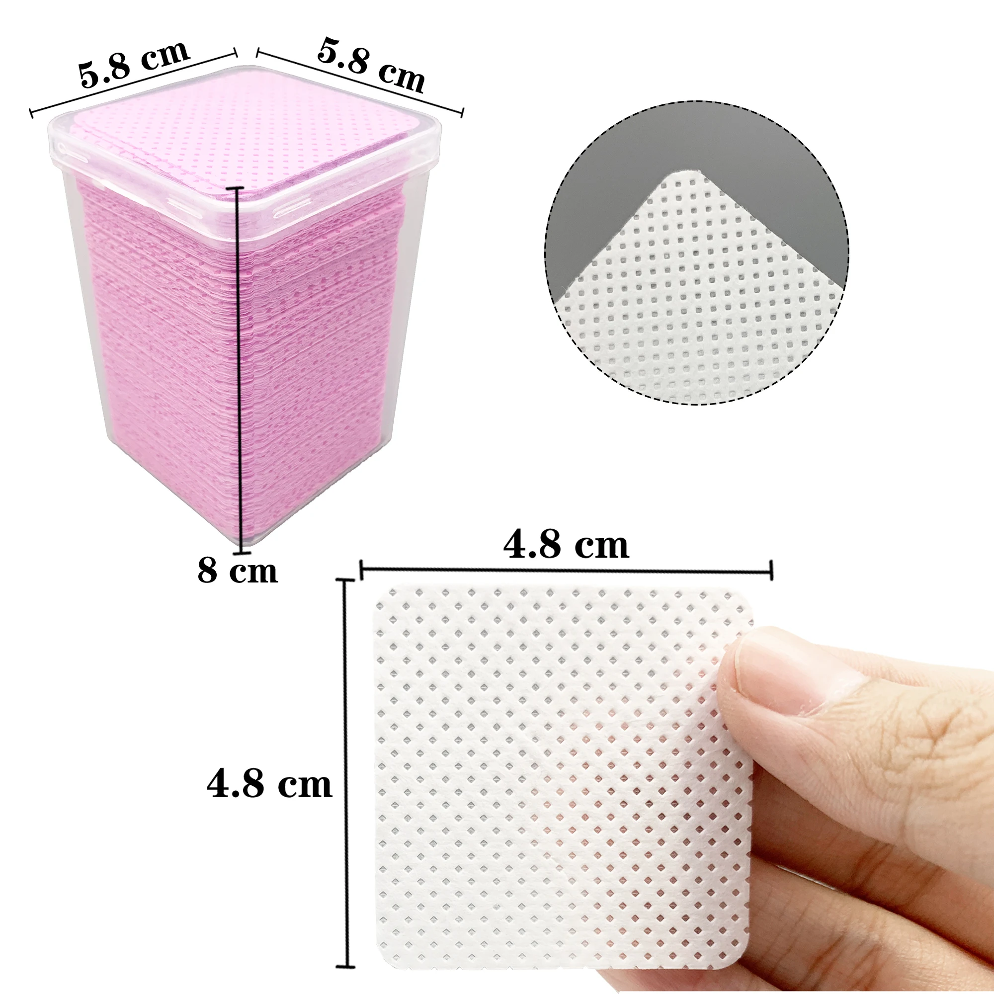 200 ピース/箱糸くずの出ないネイルワイプまつげエクステン - Nail Art Extension のレビューと価格