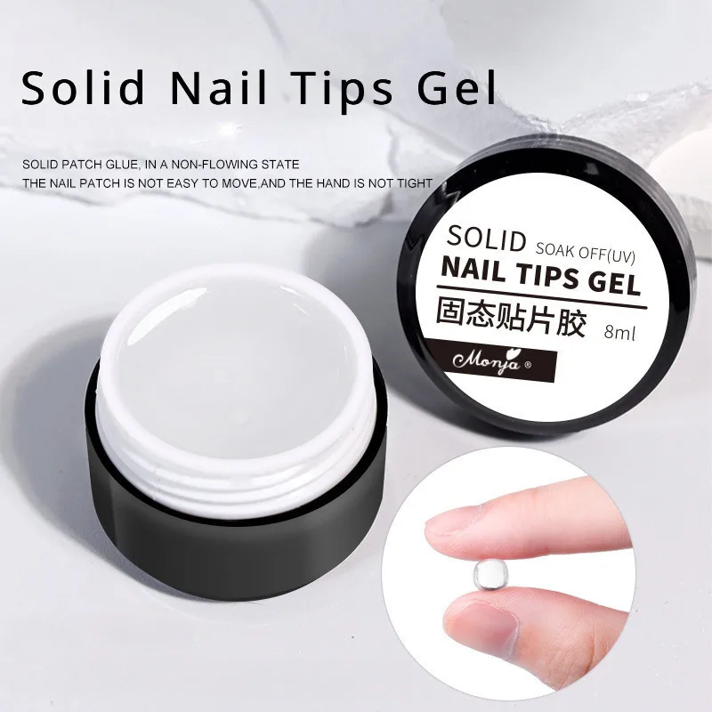 3 ピース/セットソリッドネイルチップジェルソリッドステッカ - Nail Art Quotes のレビューと価格