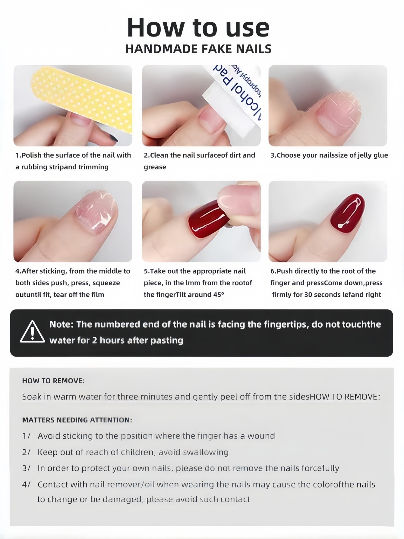 ショートスクエアラウンドプレスオンネイル10枚セット、パール - Nail Art Quotes のレビューと価格