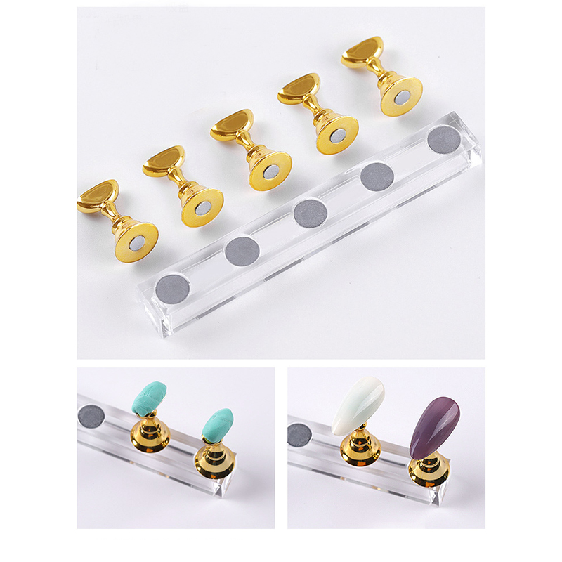 5/30 ピース/セット磁気ネイルホルダー偽ネイルチップ練習 - Nail Art Quotes のレビューと価格
