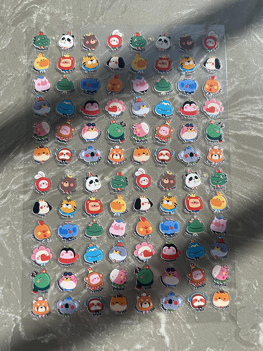 ミニPVCかわいい柄ポスターグッズステッカーネイルアートDI - Nail Art Nail Art のレビューと価格