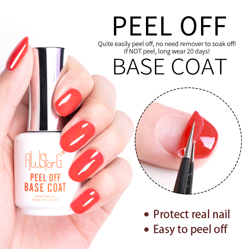 AWStorG 15 ミリリットルピールオフベースコート U - Peel Off Base Coat のレビューと価格