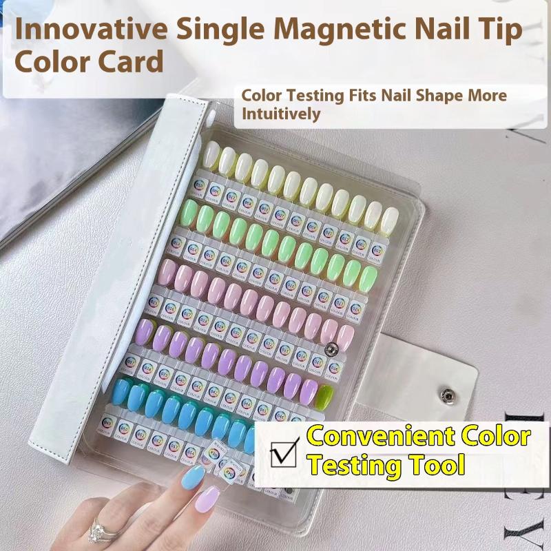 48/96/144/192色 マグネット式ネイルチップ見本帳 - Nail Art Quotes のレビューと価格