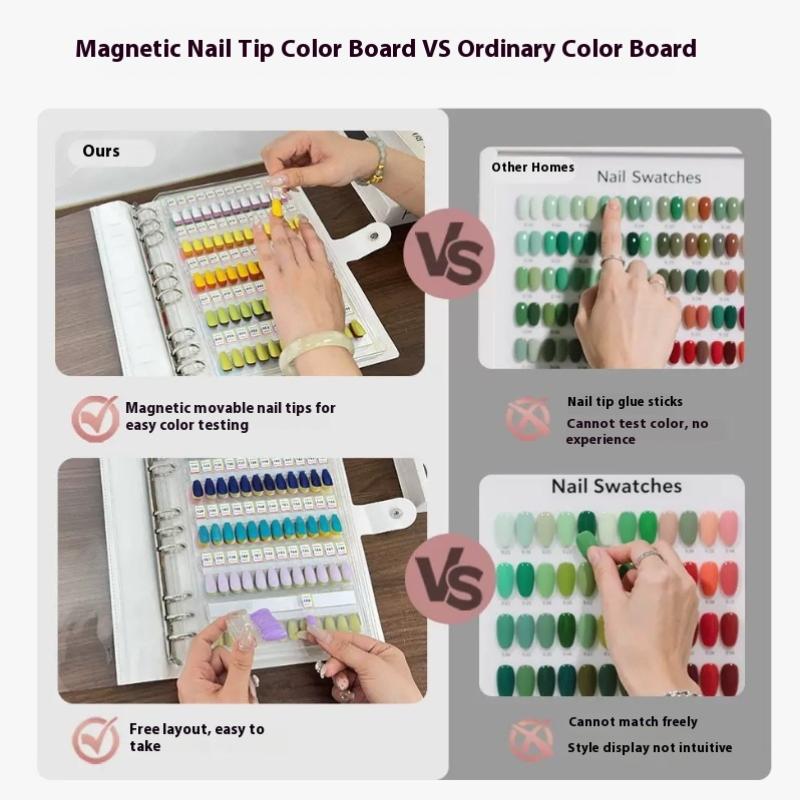 48/96/144/192色 マグネット式ネイルチップ見本帳 - Nail Art Quotes のレビューと価格