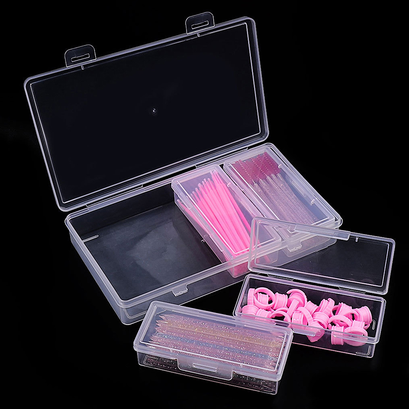 4グリッド独立収納ボックス透明ネイルアートツール防塵収納ボッ - Nail Art Extension のレビューと価格