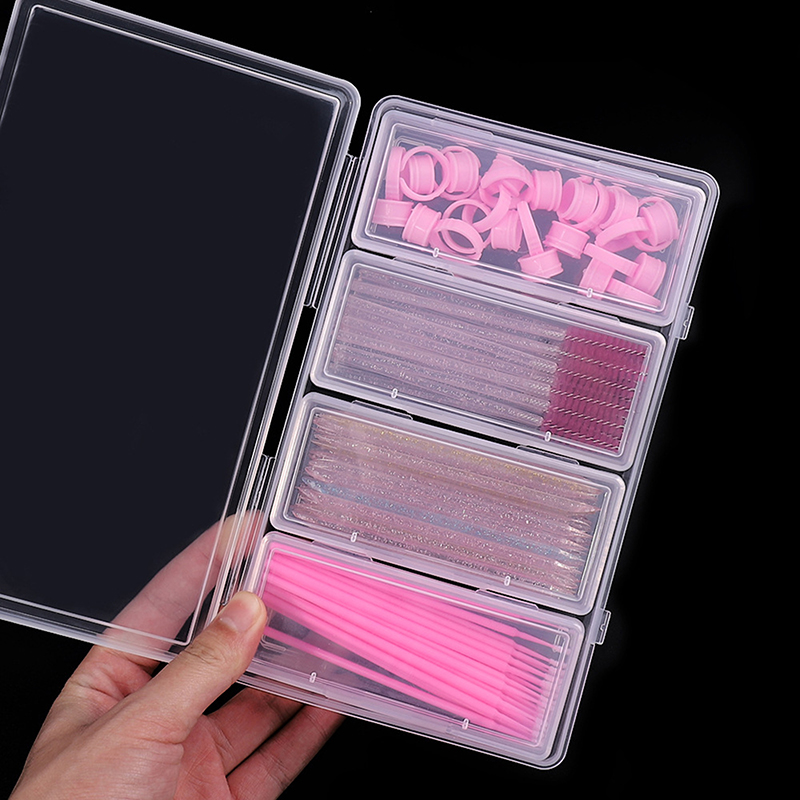4グリッド独立収納ボックス透明ネイルアートツール防塵収納ボッ - Nail Art Extension のレビューと価格