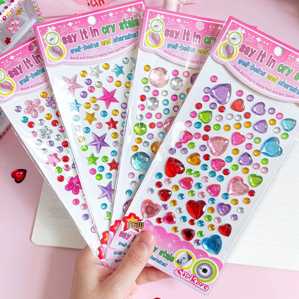 自己粘着式フェイスラインストーン カラフルクリスタルジェムス - Nail Art Nail Art のレビューと価格