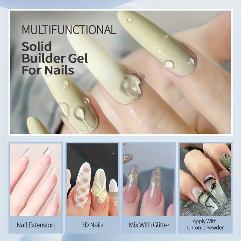 100gクリアノンスティックハンドエクステンションネイルジェ - Nail Art Extension のレビューと価格