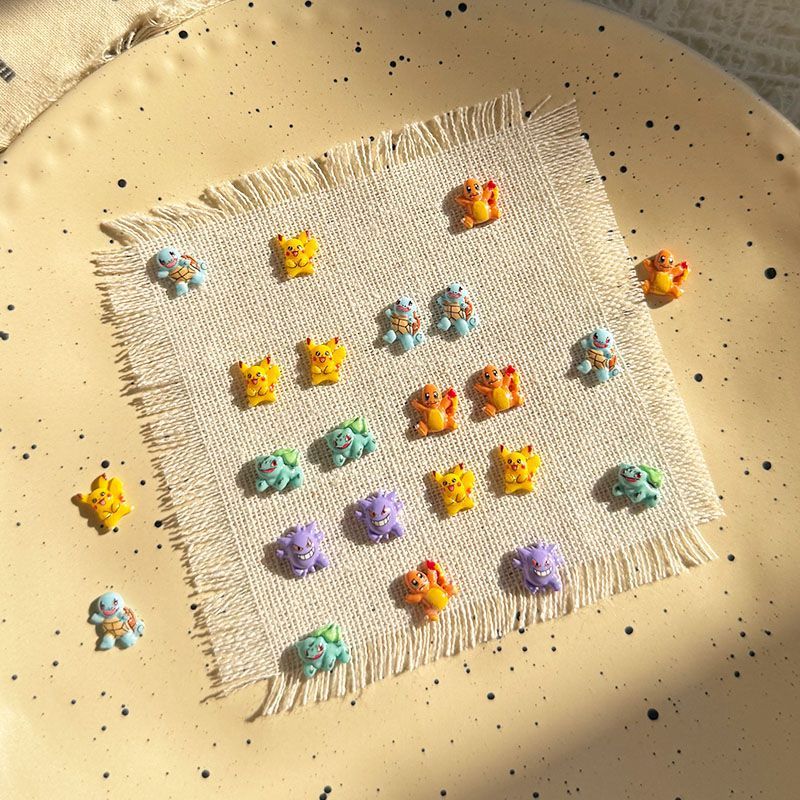 ポケモンネイルアートアクセサリー、かわいいミニ3Dゼニガメと - Nail Art Nail Art のレビューと価格
