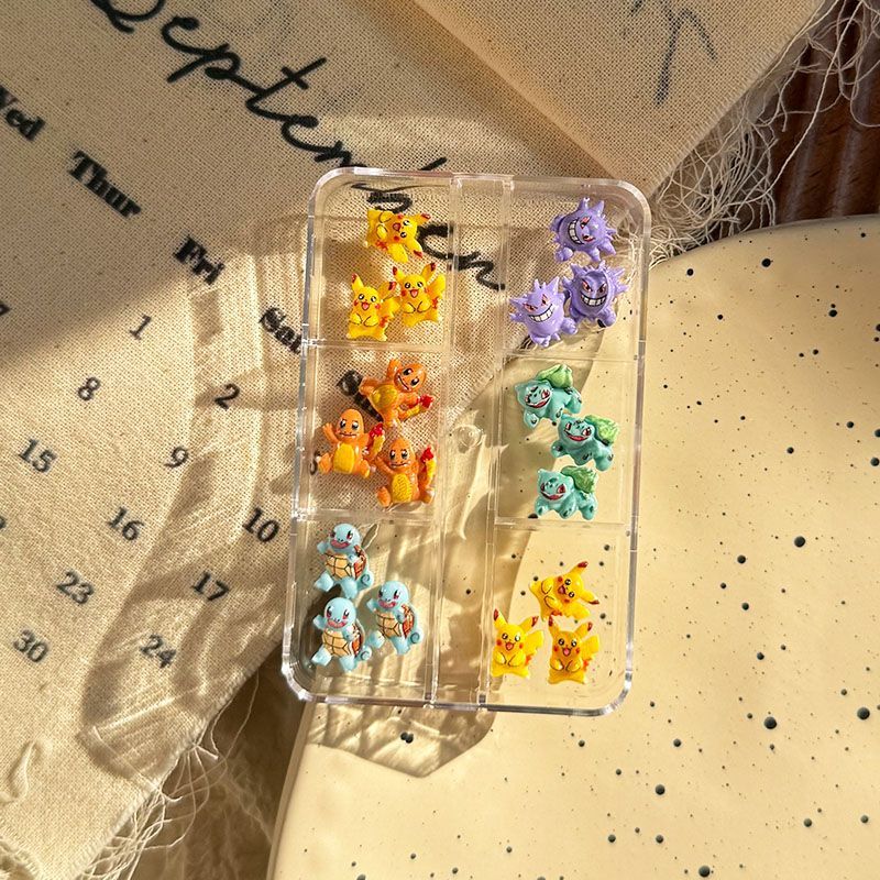 ポケモンネイルアートアクセサリー、かわいいミニ3Dゼニガメと - Nail Art Nail Art のレビューと価格