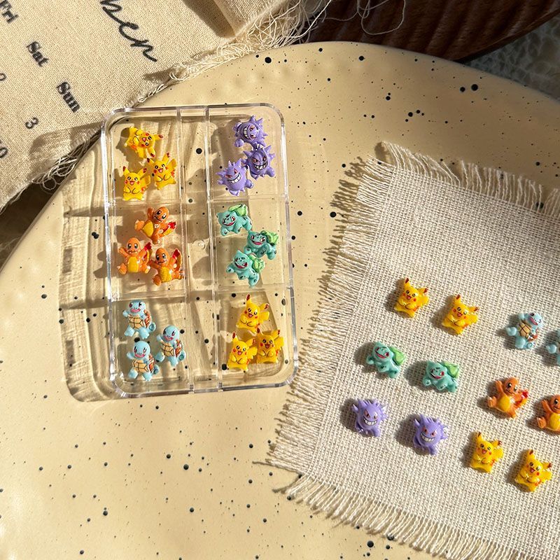 ポケモンネイルアートアクセサリー、かわいいミニ3Dゼニガメと - Nail Art Nail Art のレビューと価格