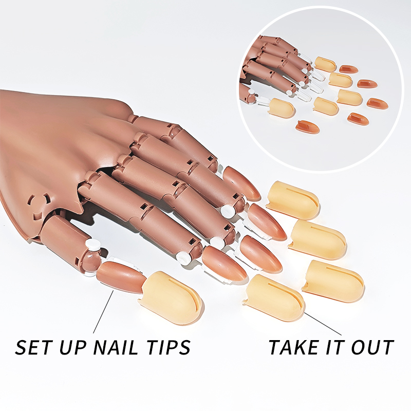 ネイル練習用ハンド 可動パーツ チップ アート用品 ツール  - Nail Art Quotes のレビューと価格