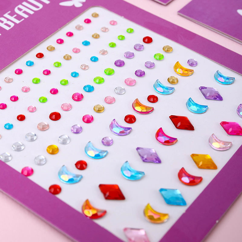 ホットセール中！フェイスジェムステッカー、粘着式防水ティアド - Nail Art Nail Art のレビューと価格