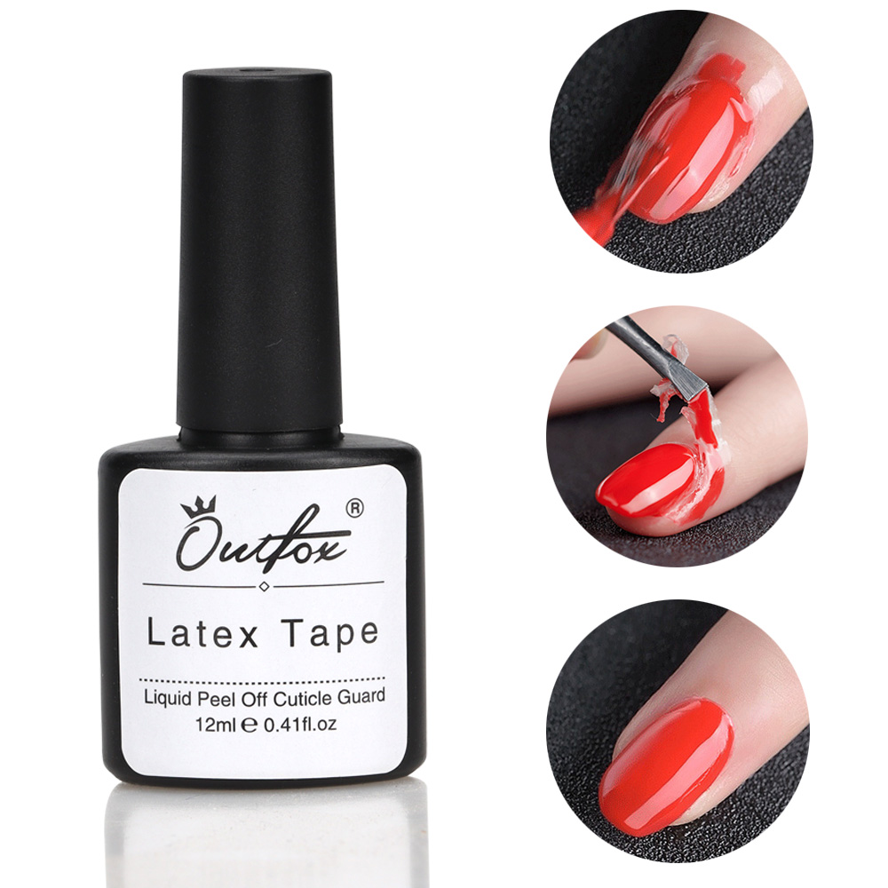 12MLネイルピールオフリキッド、オーバーフロー防止グルー、 - Peel Off Base Coat のレビューと価格