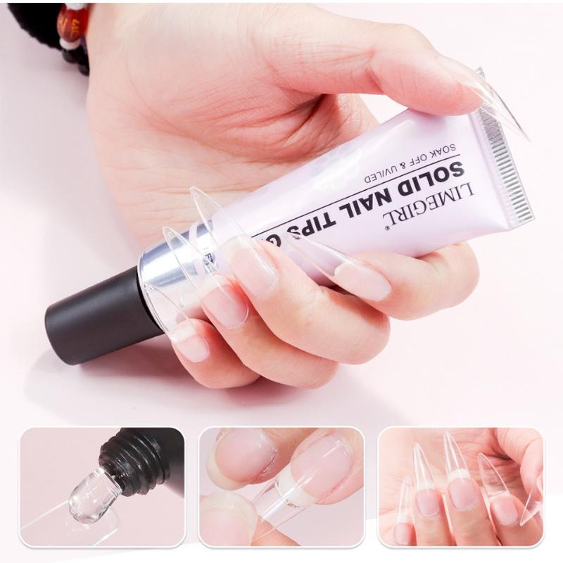 30g ソフト透明ネイルチップジェル 強力接着剤 UVソーク - Nail Art Extension のレビューと価格